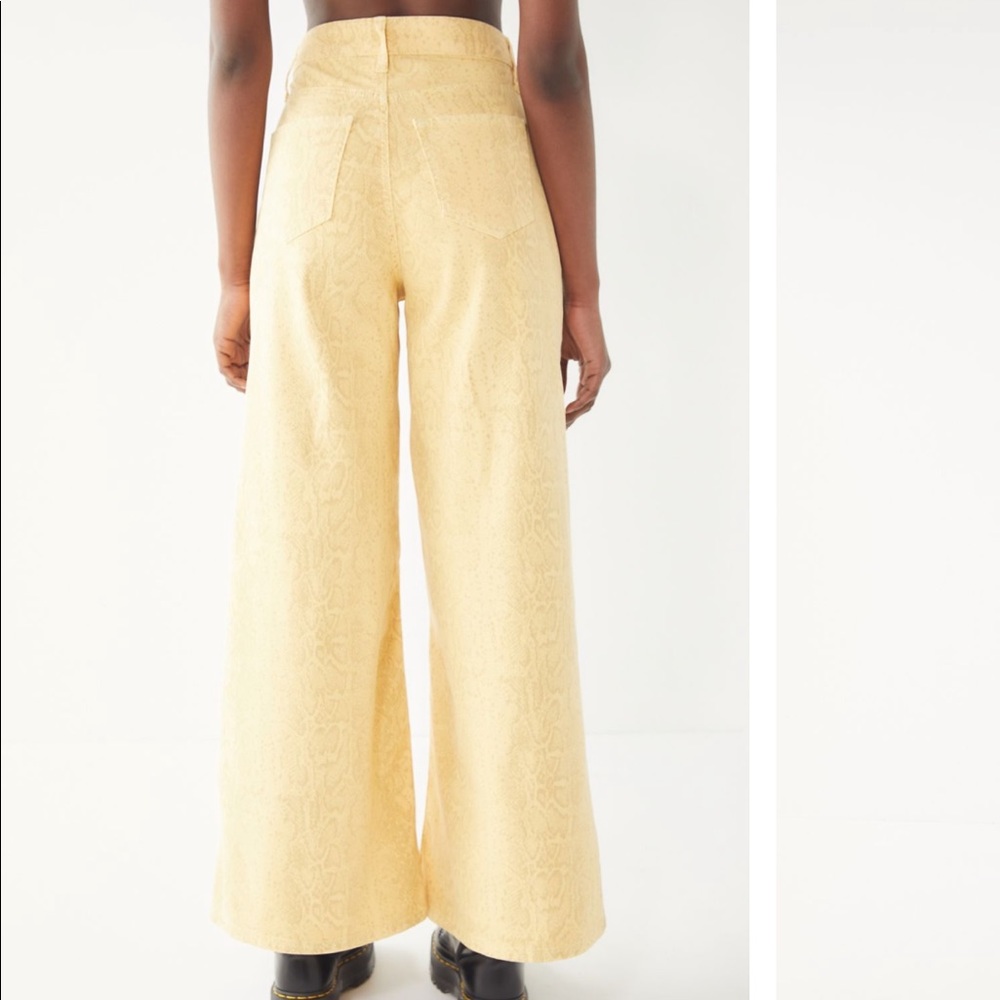 BDG High Rise Snake Print Wide Leg Pants